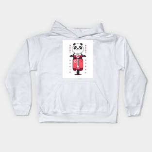 Panda on a Scooter  - Best Selling Kids Hoodie